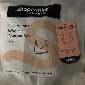 Shapermint Sweetheart Wireless Contour Bra - Cream